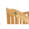 The Full size Wood Folding Crib-Natural