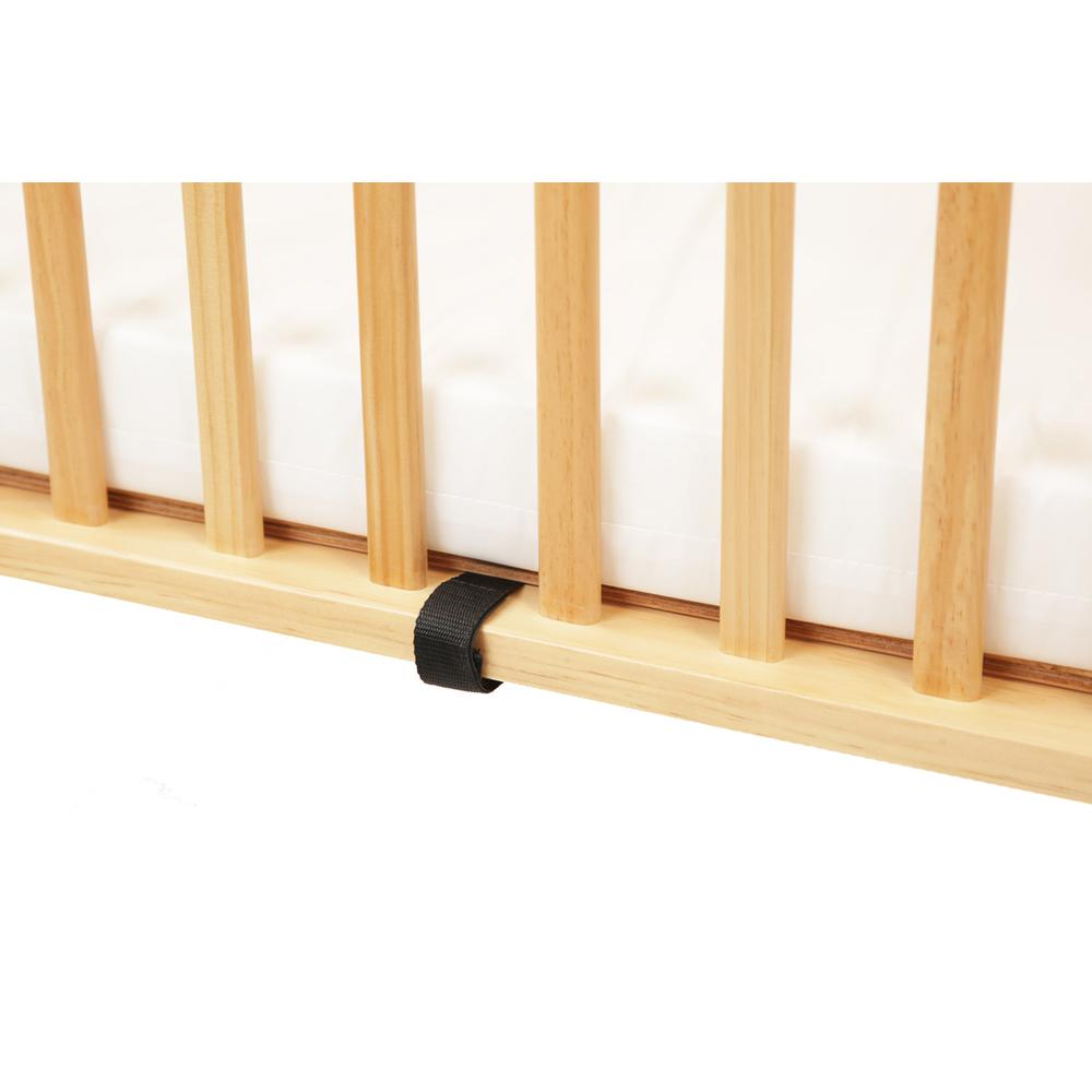 The Full size Wood Folding Crib-Natural