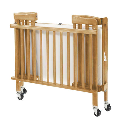 The Pocket Crib-Mini/Portable Folding Wood Crib-Natural