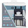Universal Playard Nursery Organizer and Diapers Organizer | Baby Diaper Caddy for Baby's Essentials - Gray