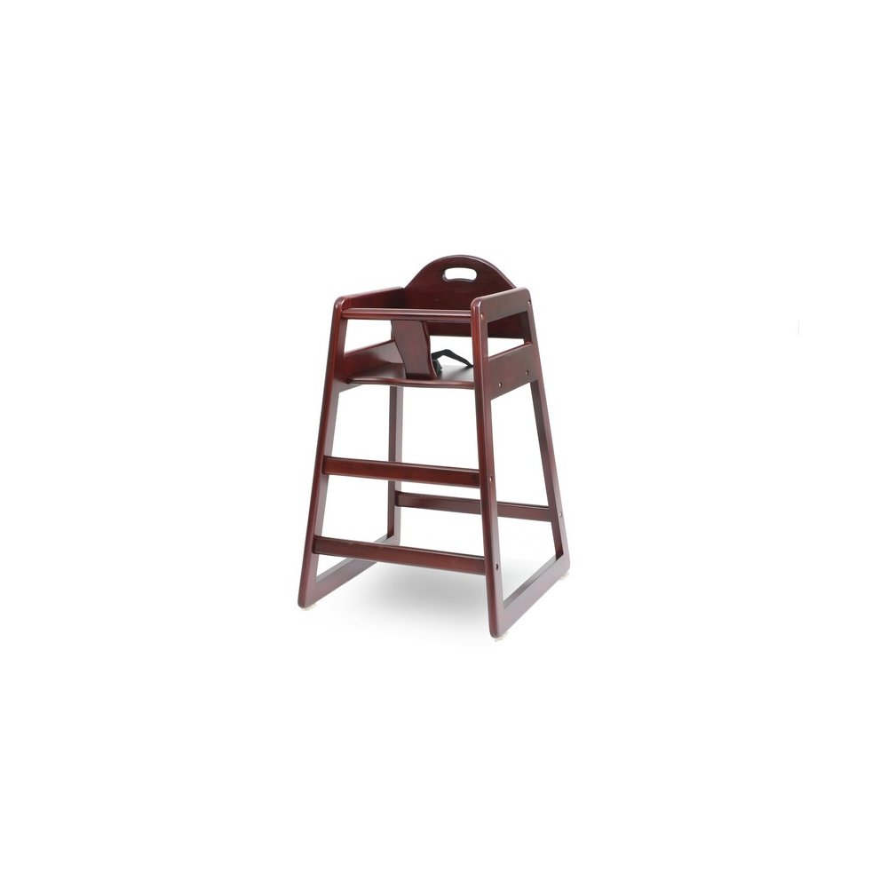 Solid Wood Stackable High Chair, Cherry
