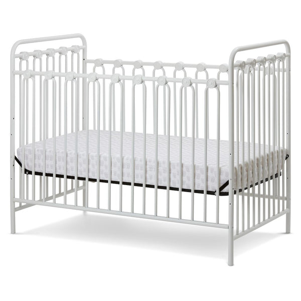 Napa 3 in 1 Convertible Full Sized Metal Crib in Alabaster White
