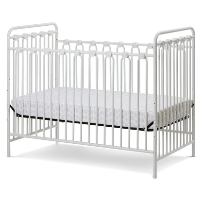 Napa 3 in 1 Convertible Full Sized Metal Crib in Alabaster White