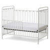 Napa 3 in 1 Convertible Full Sized Metal Crib in Alabaster White