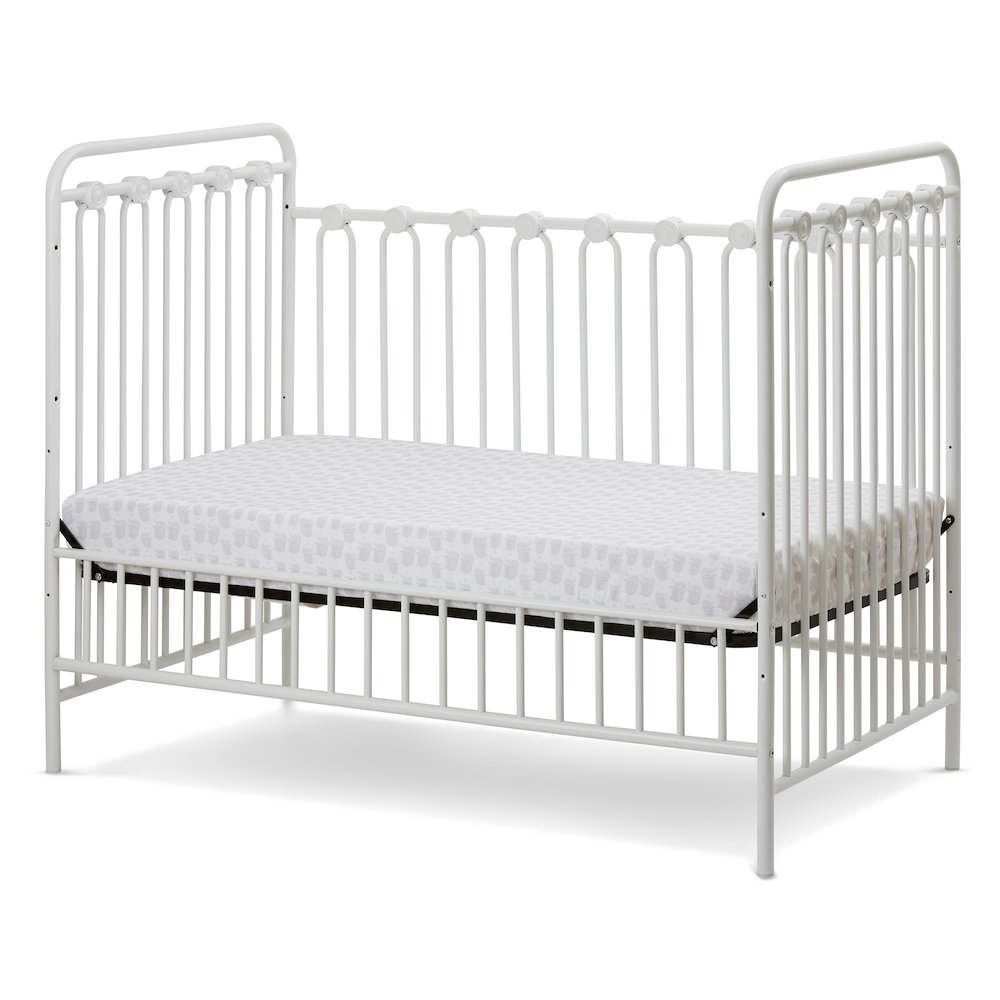 Napa 3 in 1 Convertible Full Sized Metal Crib in Alabaster White
