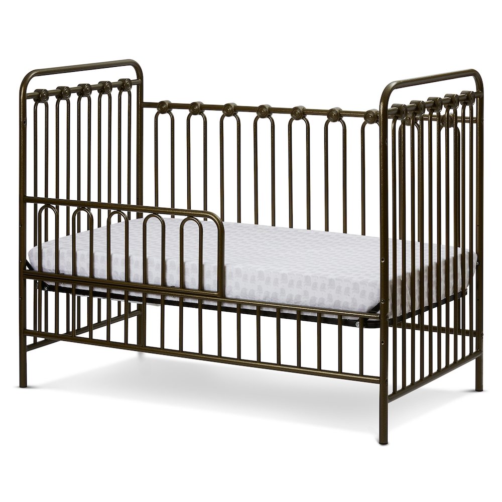 Napa 3 in 1 Convertible Full Sized Metal Crib in Golden Nugget