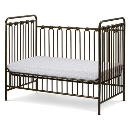 Napa 3 in 1 Convertible Full Sized Metal Crib in Golden Nugget