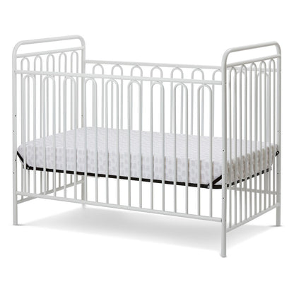 Trinity 3 in 1 Convertible Full Sized Metal Crib in Alabaster White
