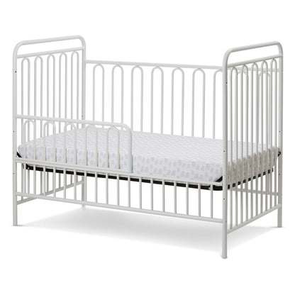 Trinity 3 in 1 Convertible Full Sized Metal Crib in Alabaster White