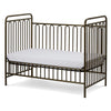 Trinity 3 in 1 Convertible Full Sized Metal Crib in Golden Nugget