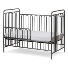 Trinity 3 in 1 Convertible Full Sized Metal Crib in Pebble Grey
