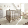 Trinity 3 in 1 Convertible Full Sized Metal Crib in Pebble Grey