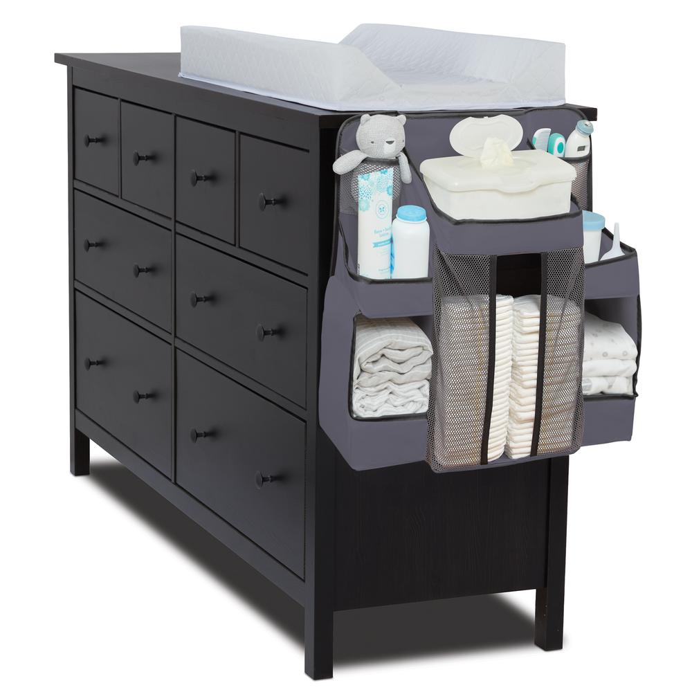 Diaper Caddy and Nursery Organizer for Baby's Essentials - Gray