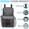 Universal Playard Nursery Organizer and Diapers Organizer | Baby Diaper Caddy for Baby's Essentials - Gray