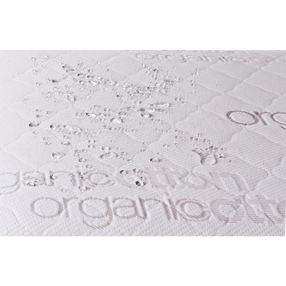 2" Mini/Portable Crib Mattress Pad with 100% Organic Cotton Top Layer on Waterproof Cover, For LA Baby Non-Full Size Cribs Only