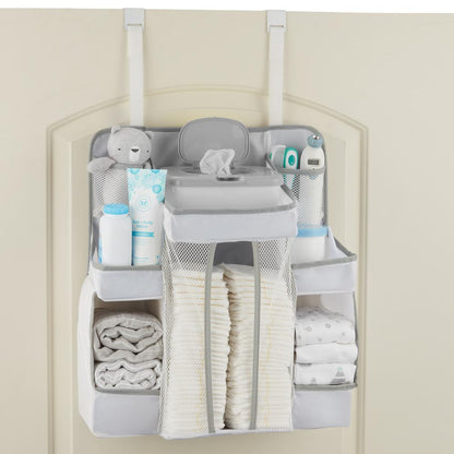 Diaper Caddy and Nursery Organizer for Baby's Essentials - White