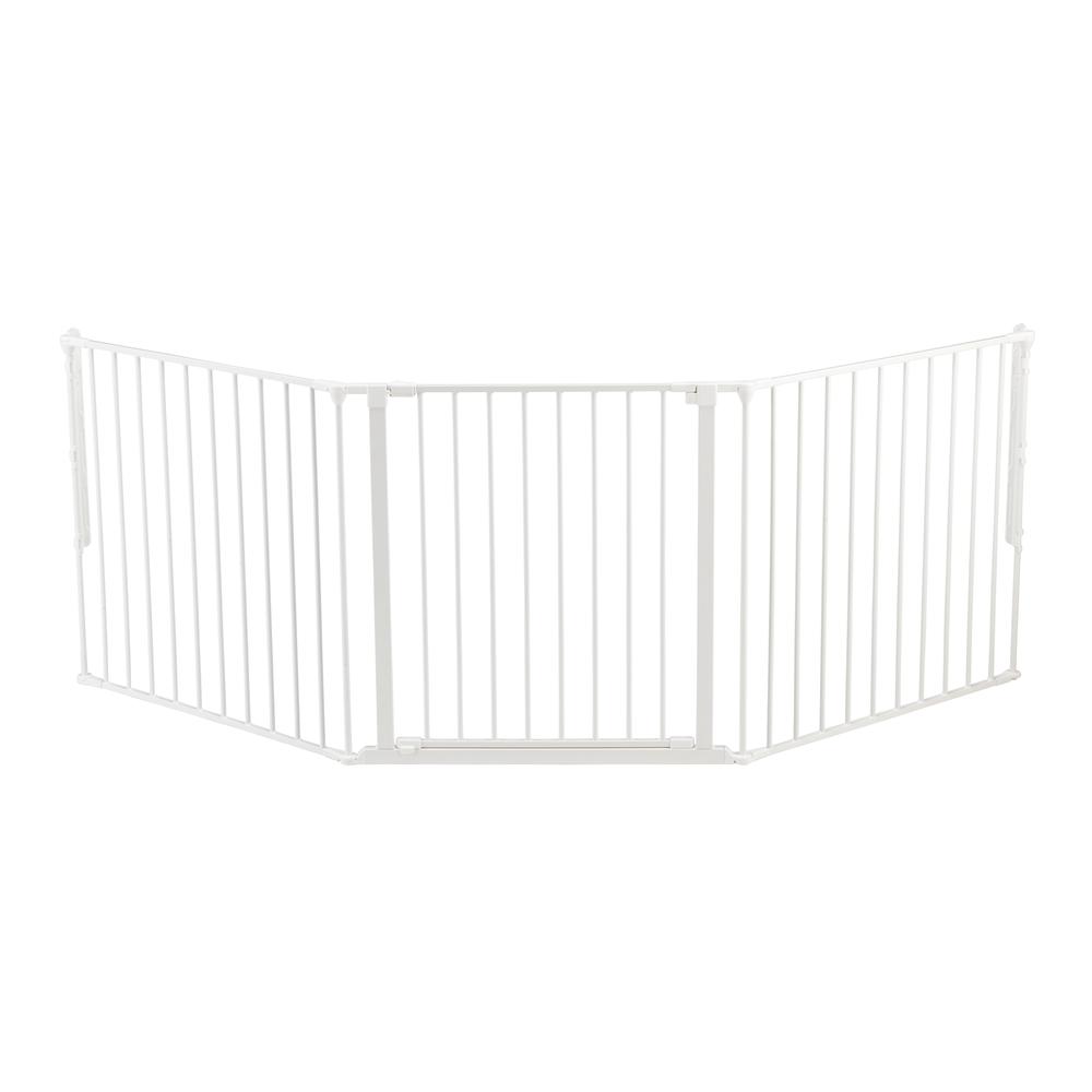 Flex L Safety Gate 35.4" - 87.8", White