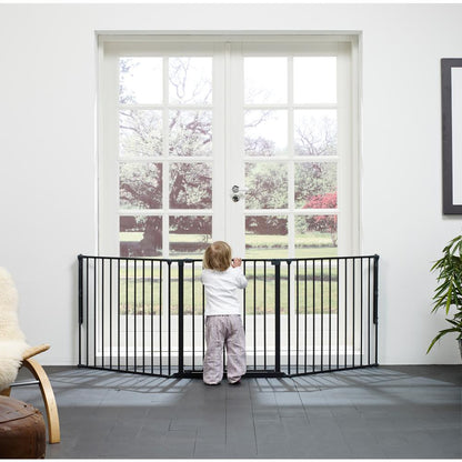 Flex L Safety Gate 35.4" - 87.8", Black