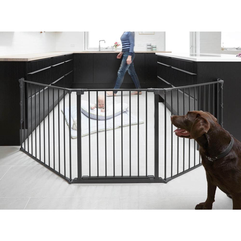 Flex L Safety Gate 35.4" - 87.8", Black
