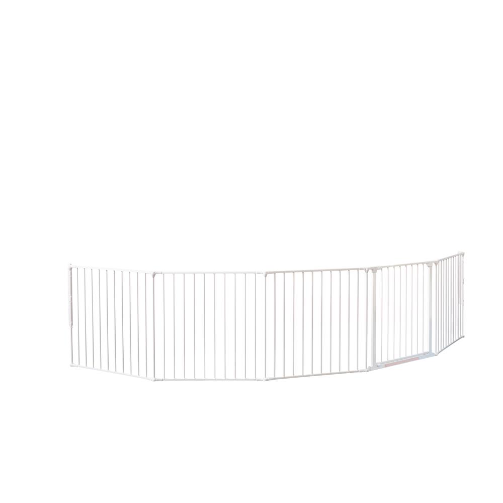 Flex XXL Room Divider Safety Gate, Play Space 35.4" - 138", White