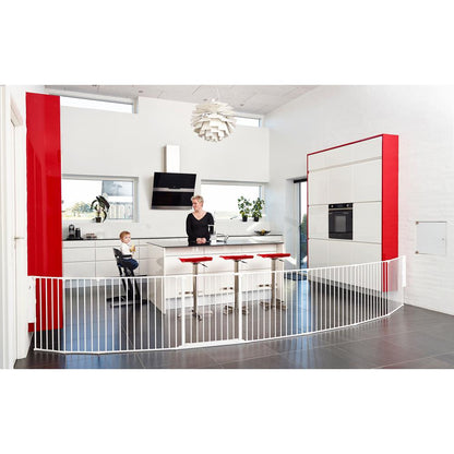 Flex XXL Room Divider Safety Gate, Play Space 35.4" - 138", White