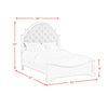 Ulysses Youth Full UPH 3PC Bedroom Set in White