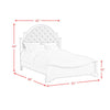 Ulysses Youth Queen UPH 3PC Bedroom Set in White