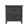 Hampton Kids 2-Drawer Nightstand with USB in Charcoal