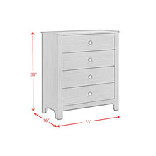 Santino 4-Drawer Chest in White