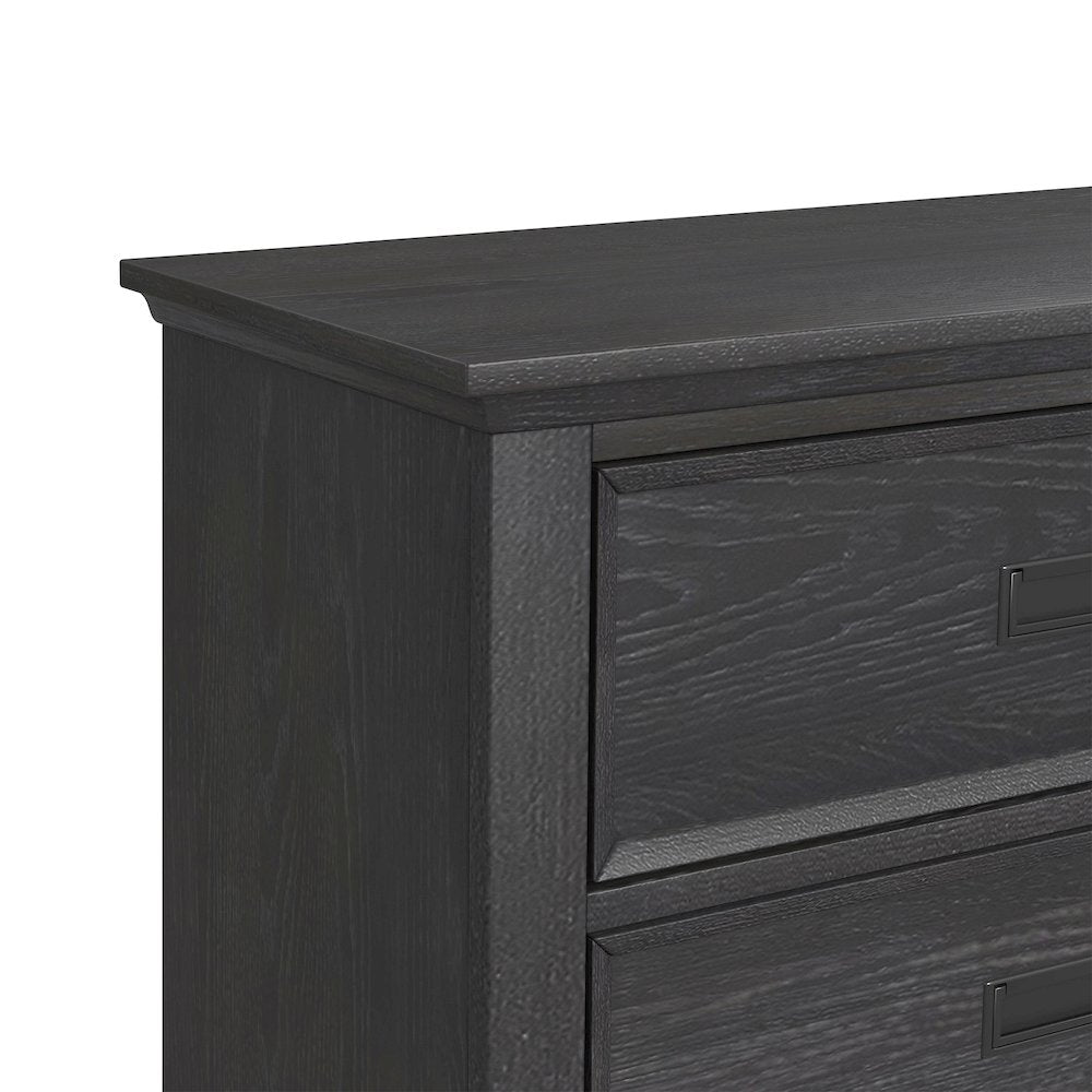Hampton Kids 4-Drawer Chest in Charcoal