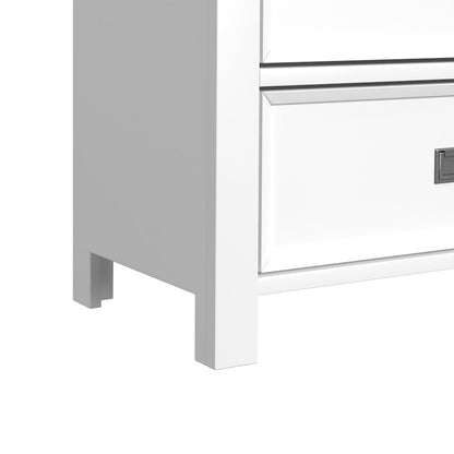 Hampton Kids 2-Drawer Nightstand with USB in White