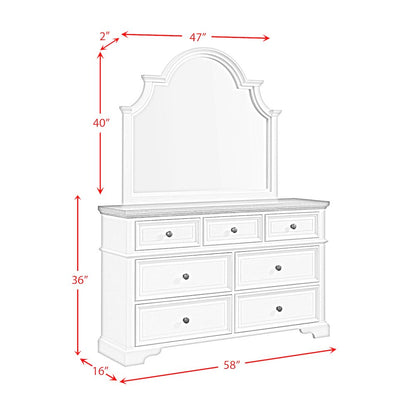 Ulysses Youth King UPH 5PC Bedroom Set in White