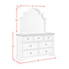 Ulysses Youth Full UPH 5PC Bedroom Set in White