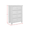 Hampton Kids 4-Drawer Chest in Charcoal