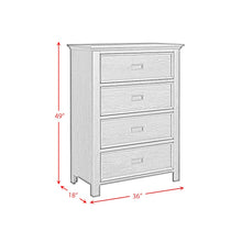 Hampton Kids 4-Drawer Chest in Charcoal