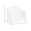 Alana Crib with Guardrails in White