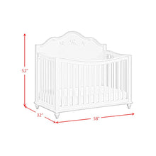 Alana Crib with Guardrails in White