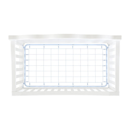 Alana Crib with Guardrails in White
