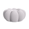 Pumpkin Swivel Chair and Ottoman in Grey