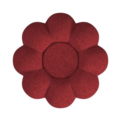Pumpkin Swivel Chair and Ottoman in Red