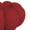Pumpkin Swivel Chair and Ottoman in Red