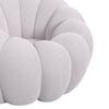 Pumpkin Swivel Chair and Ottoman in Grey