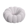 Pumpkin Swivel Chair and Ottoman in Grey