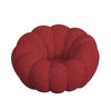 Pumpkin Swivel Chair and Ottoman in Red