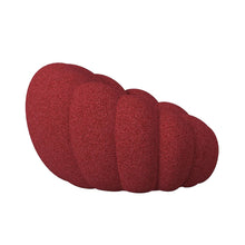 Pumpkin Swivel Chair and Ottoman in Red