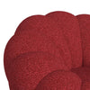 Pumpkin Swivel Chair and Ottoman in Red