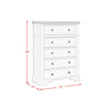 Ulysses Youth Twin UPH 3PC Bedroom Set in White