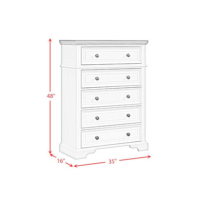 Ulysses Youth Twin UPH 3PC Bedroom Set in White