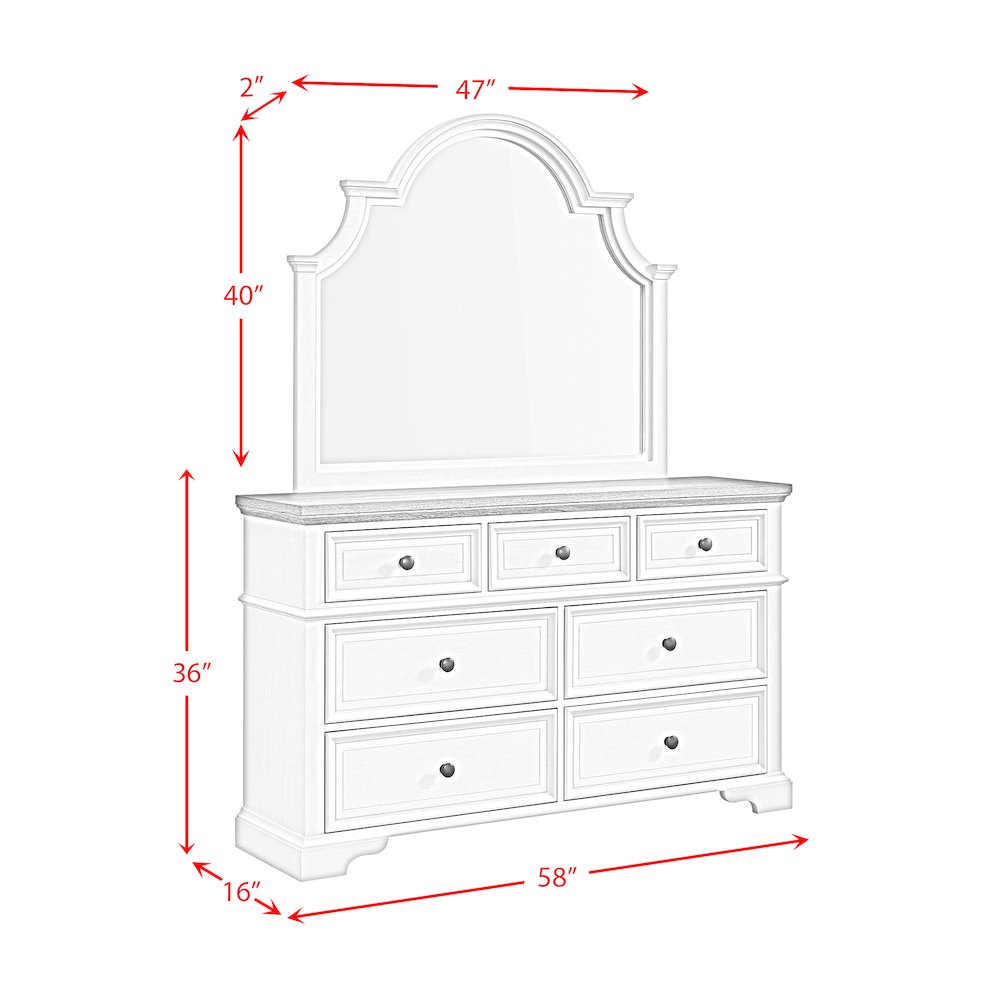 Ulysses Youth Twin UPH 5PC Bedroom Set in White