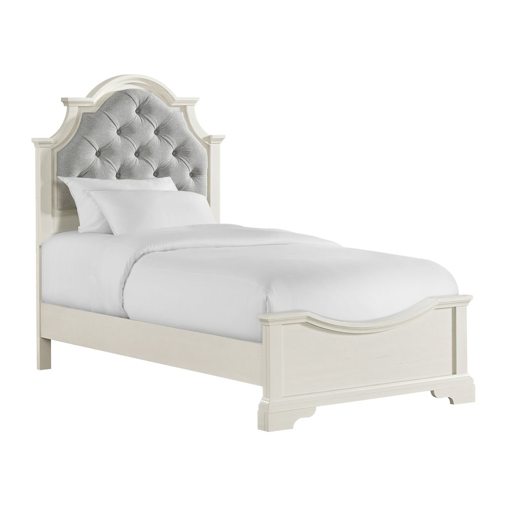 Ulysses Youth Twin UPH 5PC Bedroom Set in White